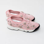 Dior Pink Embellished Mesh Fusion Sneakers Size 38.5 Coeur Cult Core