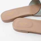 Gucci Sage Suede Interlocking G Slide Sandals Size 42 Coeur Cult Core