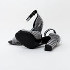Prada Black Satin Crystal Embellished Sandals Size 41 Coeur Cult Core