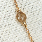 18k Yellow Gold Interlocking G Necklace with Gemstones