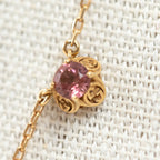 18k Yellow Gold Interlocking G Necklace with Gemstones