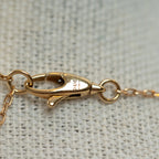 18k Yellow Gold Interlocking G Necklace with Gemstones