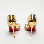 Gold Patent Leather Sandals Size 39