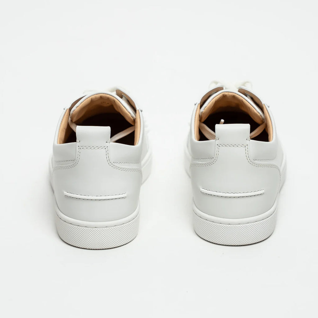 White Calf Leather Louis Junior Spikes Sneakers Size 39