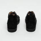 Black Suede Lou Spikes High-top Sneakers Size 39