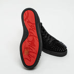 Black Suede Lou Spikes High-top Sneakers Size 39
