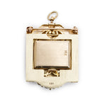 Antique 14k Yellow Gold Pearl Lady Portrait Watch Brooch/Pendant