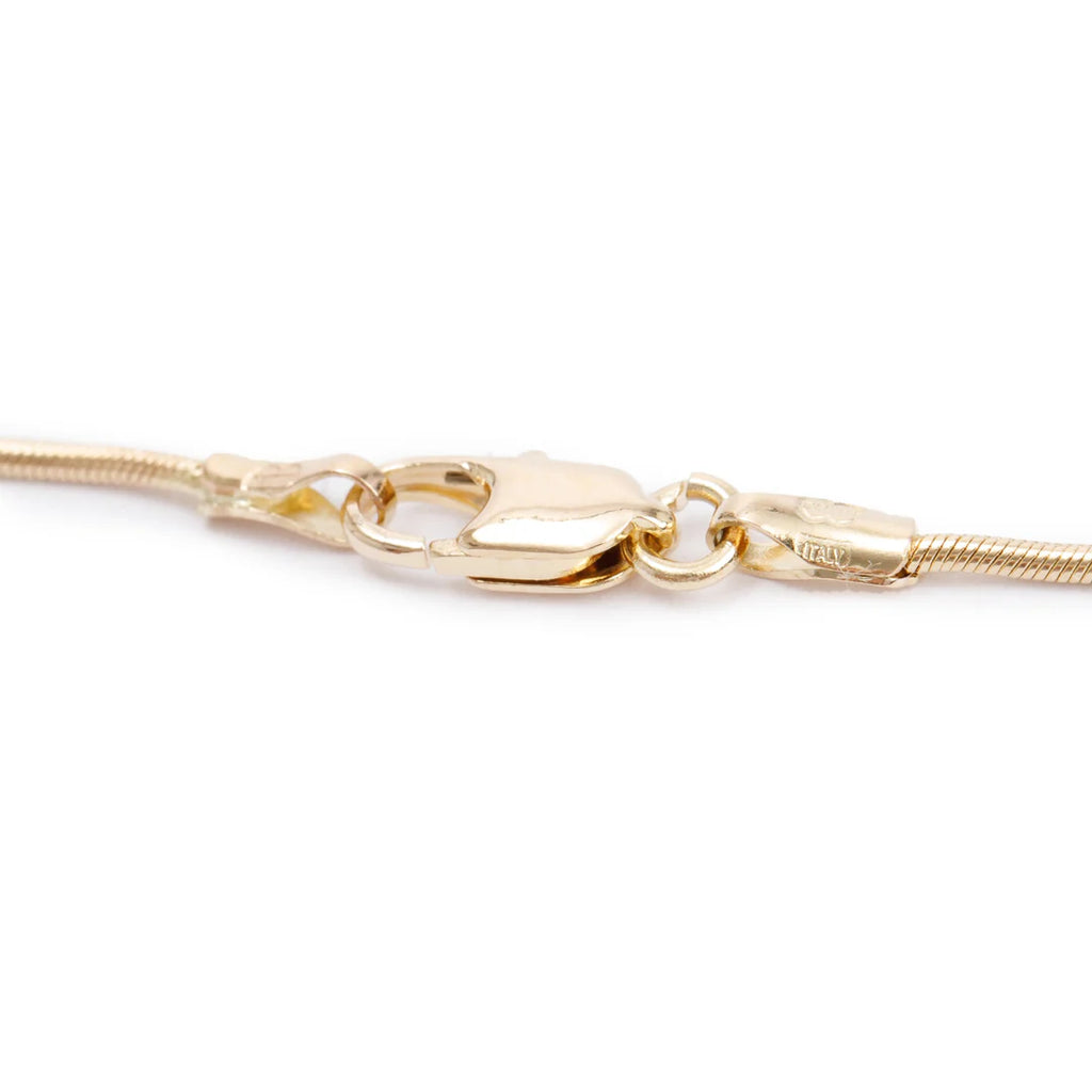 Antique 14k Yellow Gold Three Stone Diamond Drop Pendant Necklace