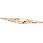 Antique 14k Yellow Gold Three Stone Diamond Drop Pendant Necklace