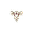 Antique Diamond, Ruby &amp; Pearl Brooch/Pendant