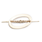 Antique Platinum &amp; 14k Yellow Gold Diamond Oval Brooch
