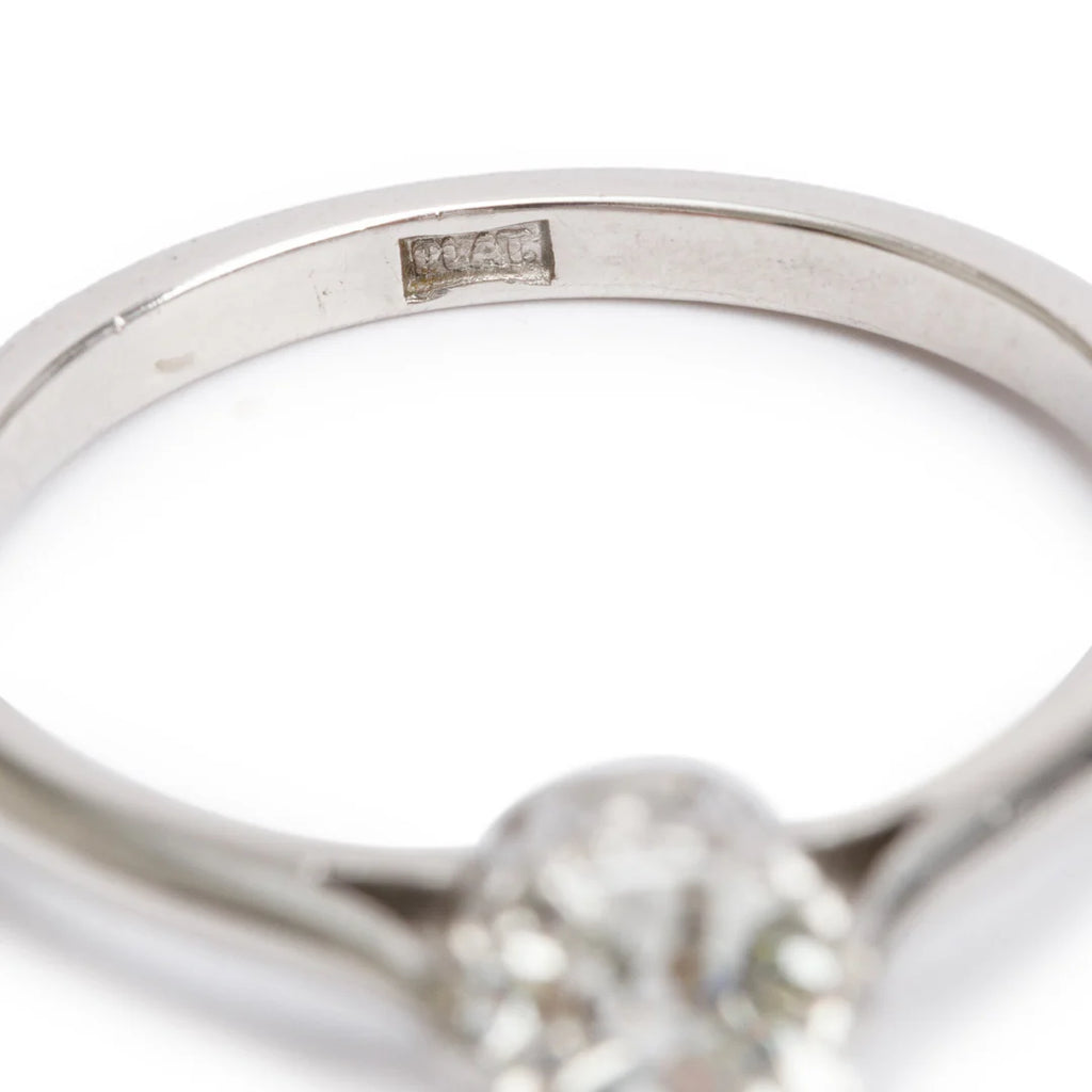 Antique Platinum Solitaire 1.05 ct. Diamond Engagement Ring, Size 8.25