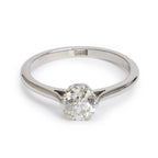 Antique Platinum Solitaire 1.05 ct. Diamond Engagement Ring, Size 8.25