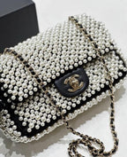 Chanel 19s mini pearl rectangular flap Coeur Cult Core