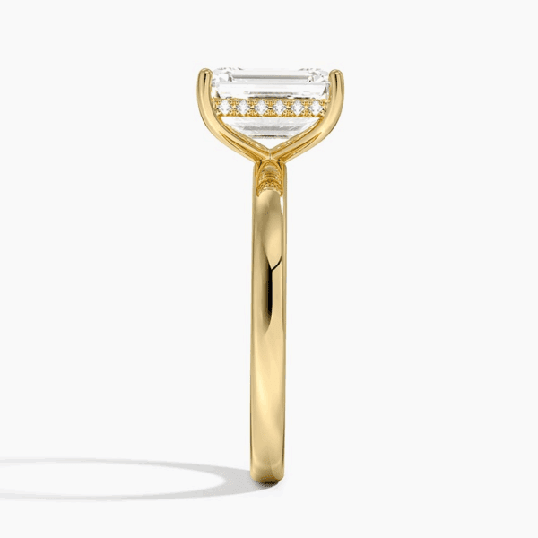Sydney Perfect Fit Hidden Halo 2mm Diamond Ring in 18K Yellow Gold