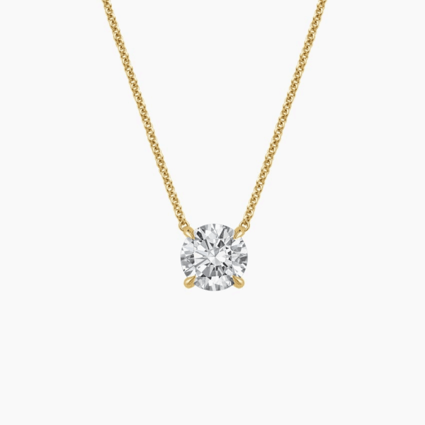 Perfect Solitaire Diamond Pendant (1 1/2 ct. tw.) in 18K Yellow Gold