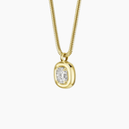 Andrea Cushion Lab Diamond Pendant Necklace (1 ct. tw.) in 14K Yellow Gold