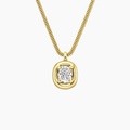 Andrea Cushion Lab Diamond Pendant Necklace (1 ct. tw.) in 14K Yellow Gold