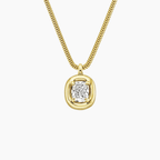 Andrea Cushion Lab Diamond Pendant Necklace (1 ct. tw.) in 14K Yellow Gold