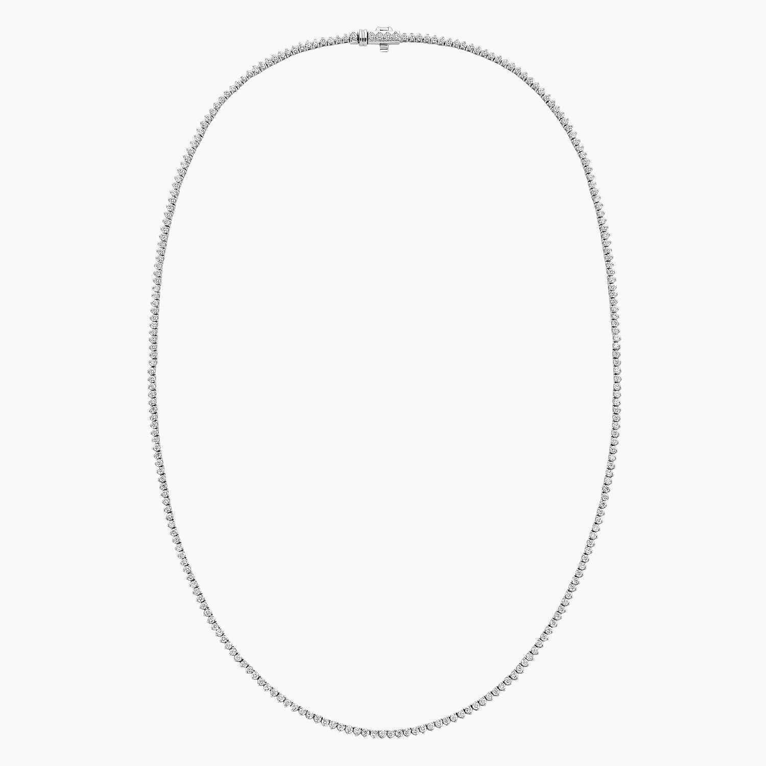 Three-Prong Lab Diamond Tennis Necklace (3 ct. tw.) in 14K White Gold