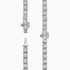 Olivetta Lab Emerald and Lab Diamond Necklace (9 1/2 ct. tw.) in Platinum