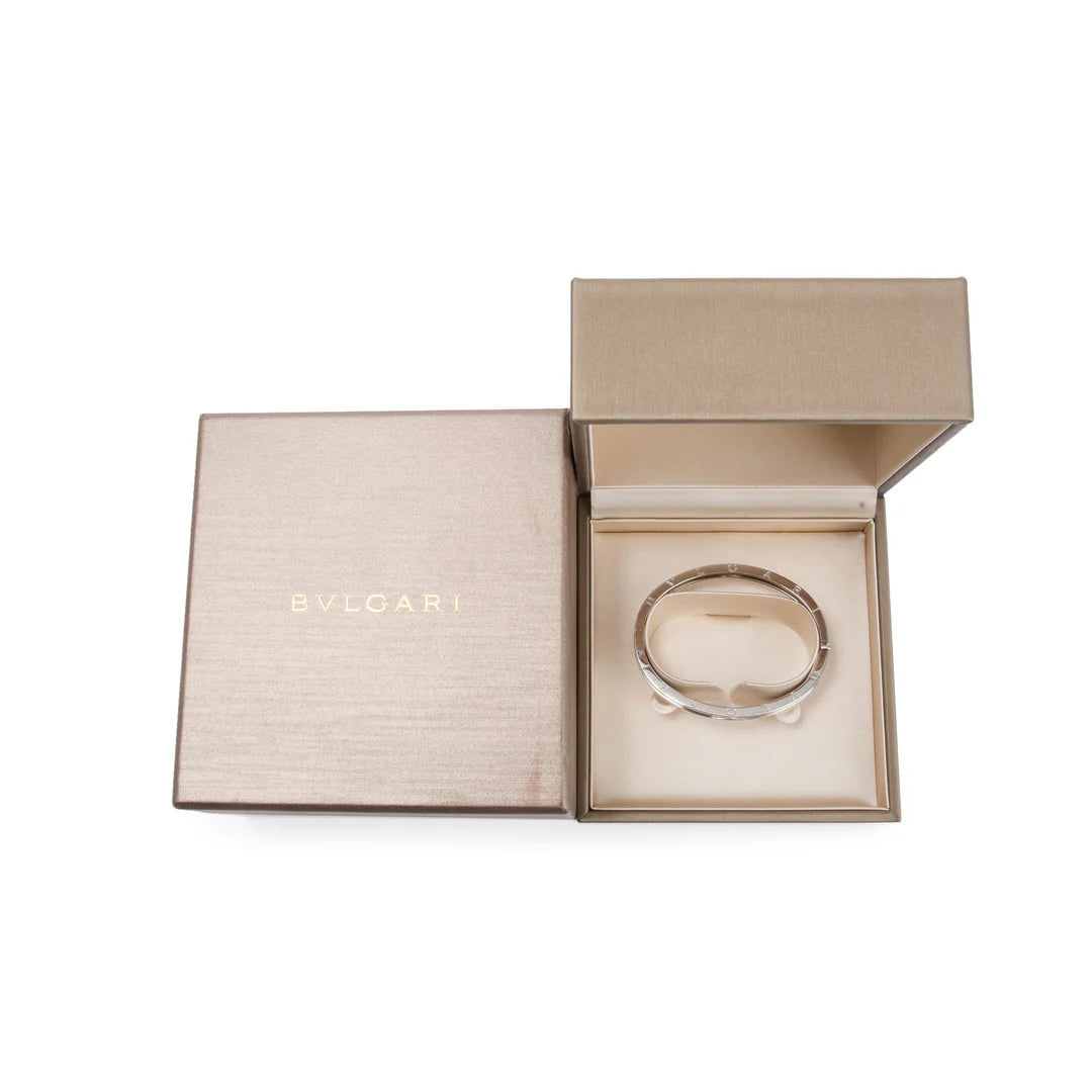 BVLGARI 18k White Gold B.Zero1 Bracelet w/ Box