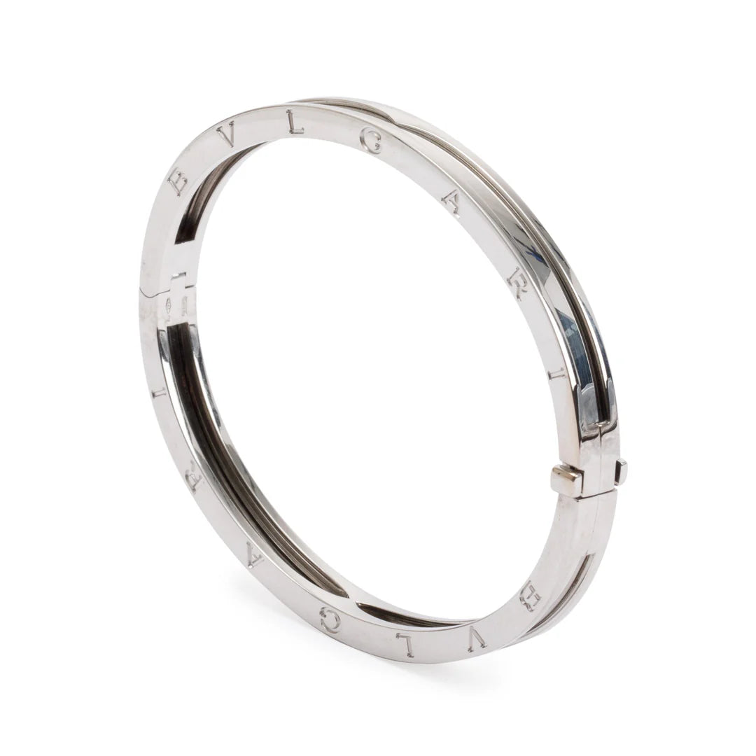 BVLGARI 18k White Gold B.Zero1 Bracelet w/ Box