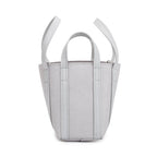 Silver Sparkling Fabric Everyday XS North-South Tote w/ Box
