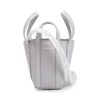Silver Sparkling Fabric Everyday XS North-South Tote w/ Box