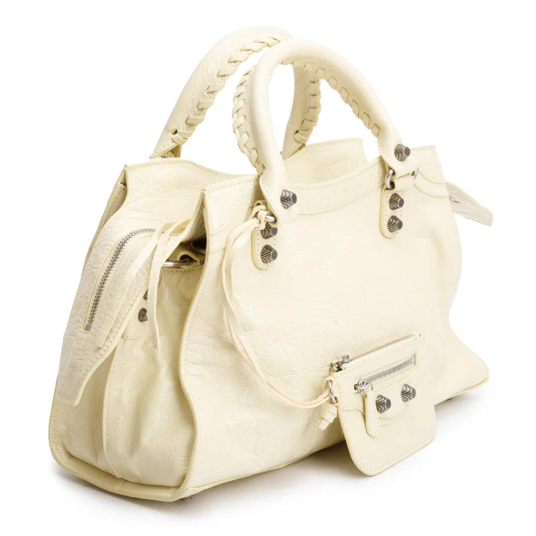 Yellow Arena Leather Small Neo Le Cagole Classic City Bag