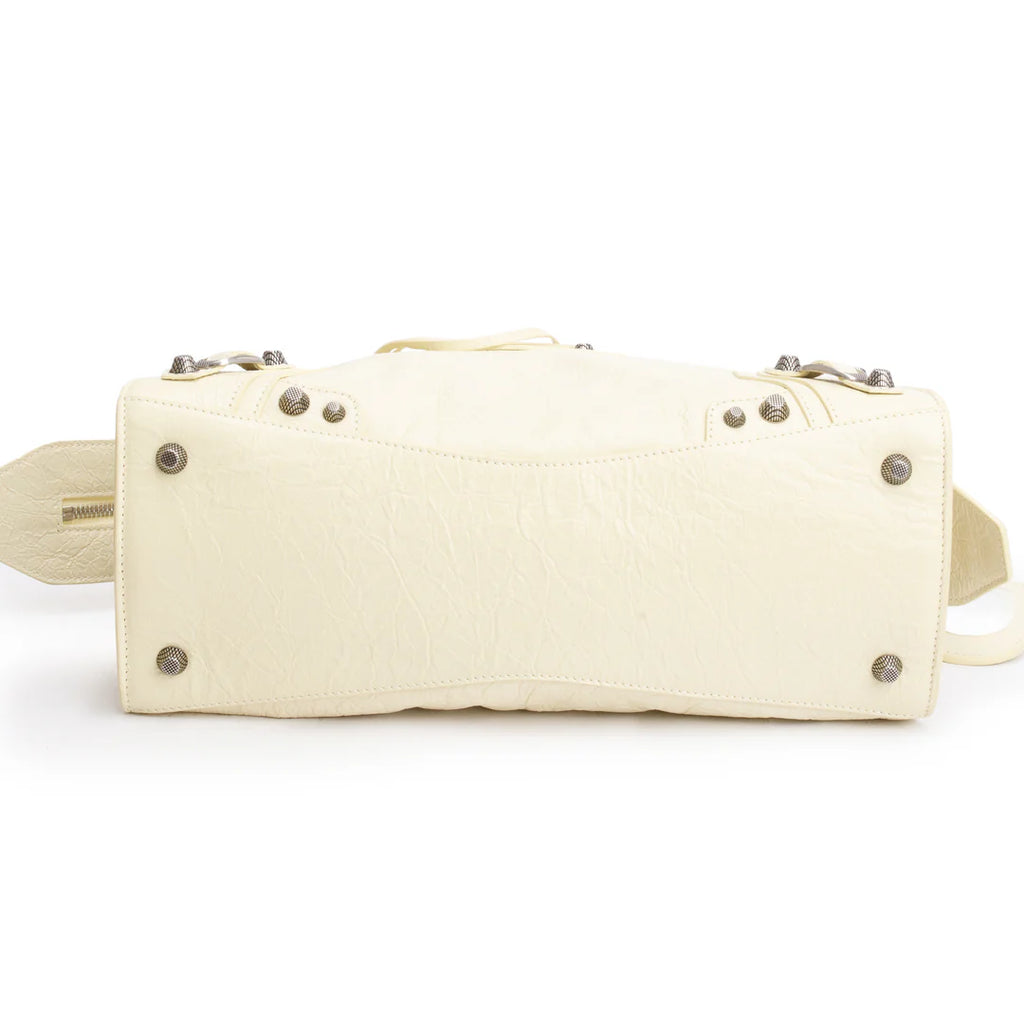Yellow Arena Leather Small Neo Le Cagole Classic City Bag