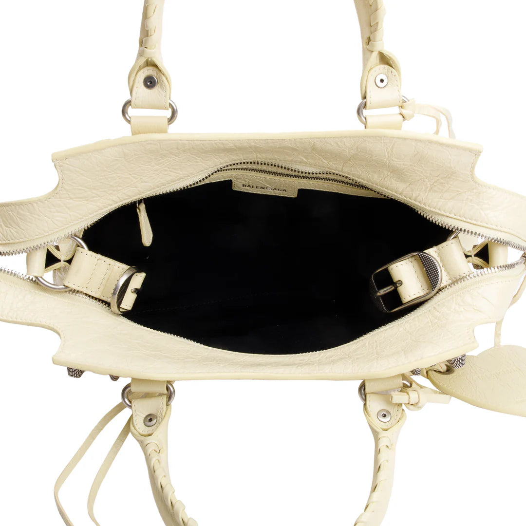 Yellow Arena Leather Small Neo Le Cagole Classic City Bag