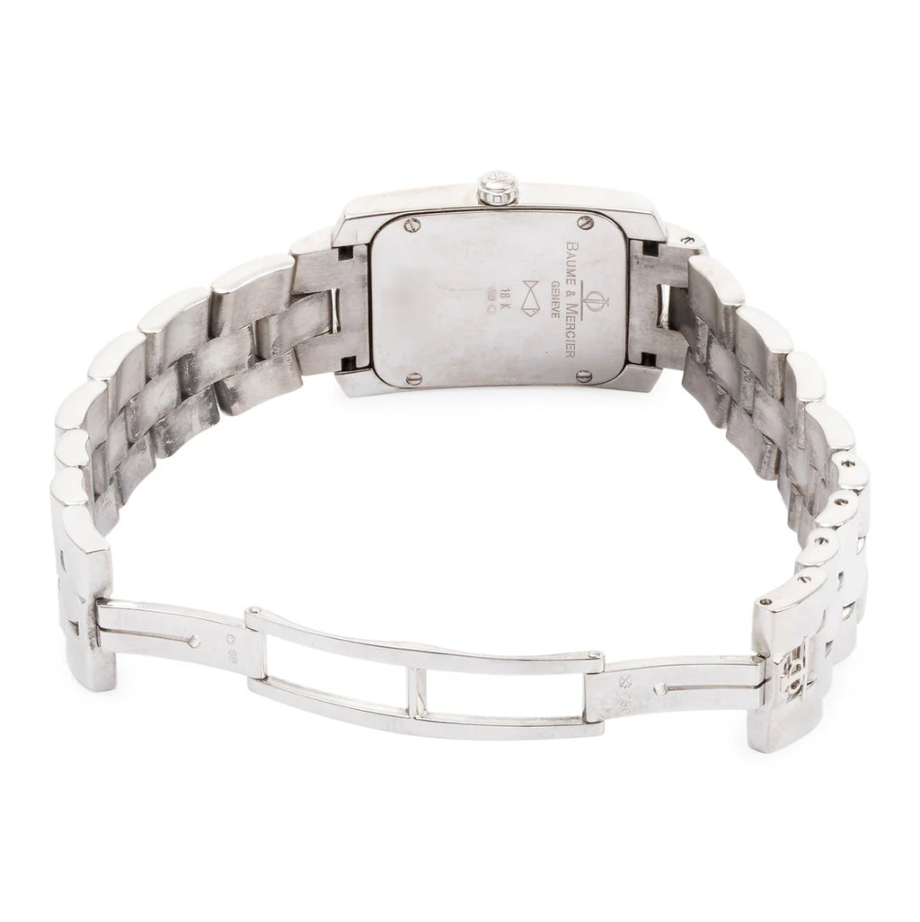 18k White Gold Diamond Bezel &amp; Mother of Pearl Diamond Dial Hampton Milleis Watch