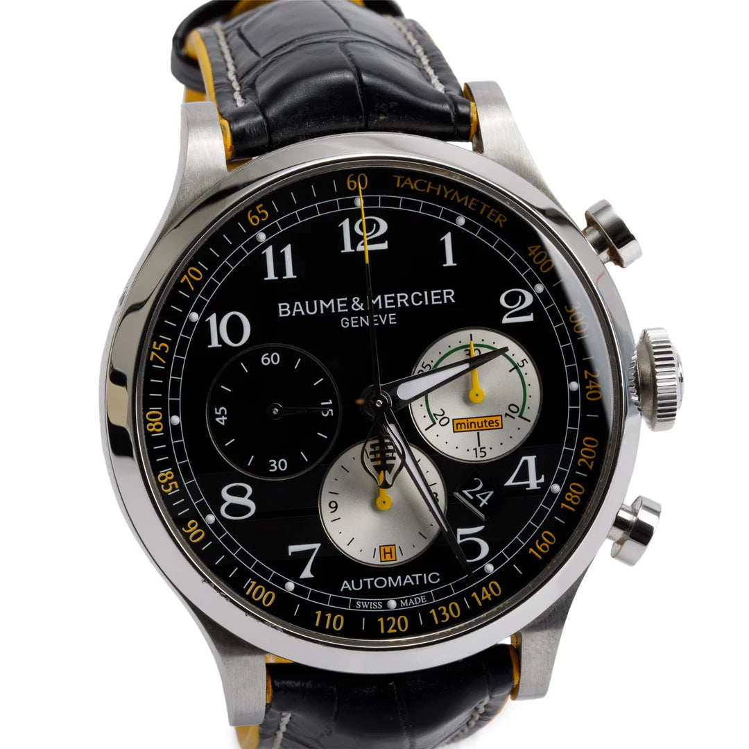 Stainless Steel Capeland Shelby Cobra 44 MM Chronograph Automatic Watch w/ Box &amp; Papers Coeur Cult Core