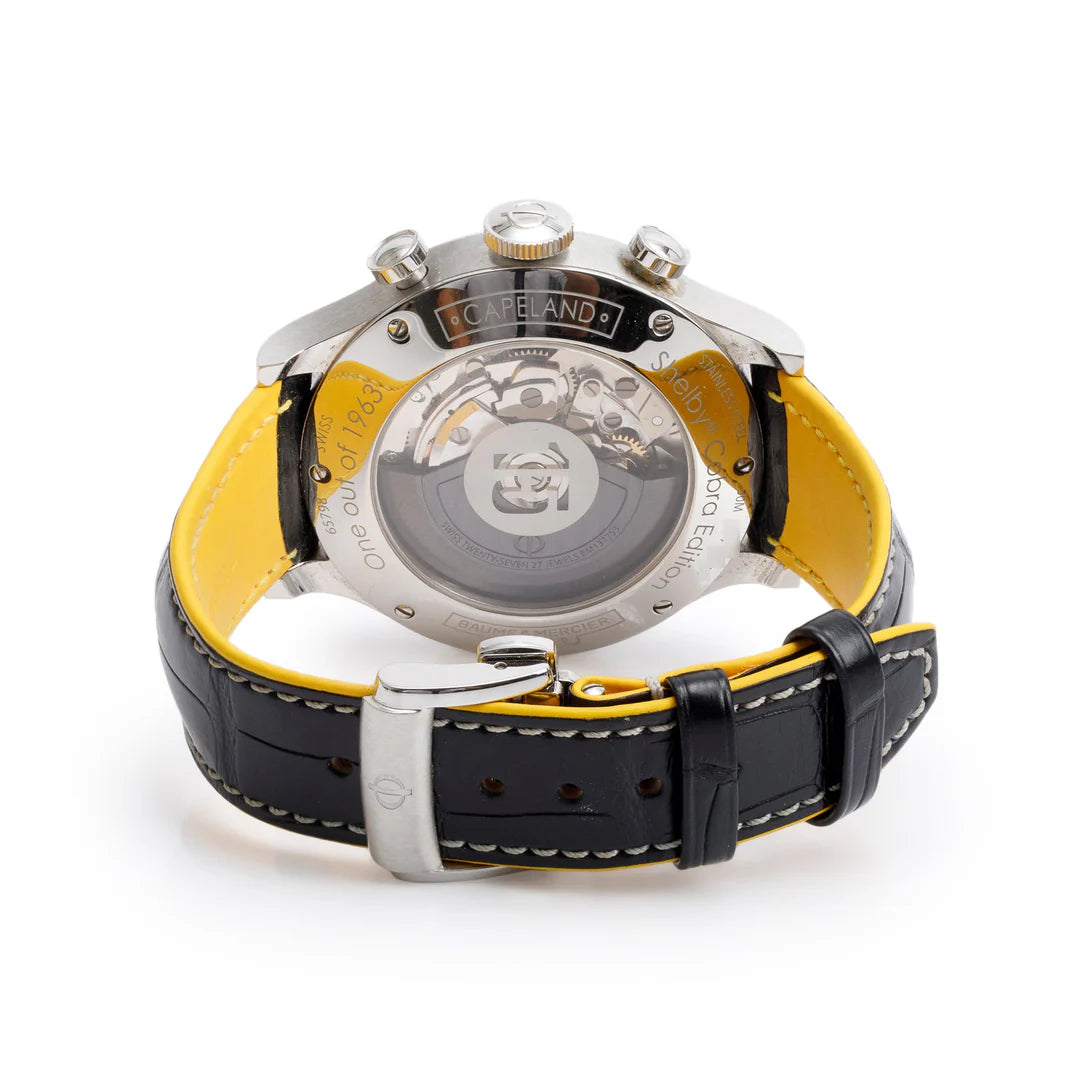 Stainless Steel Capeland Shelby Cobra 44 MM Chronograph Automatic Watch w/ Box &amp; Papers Coeur Cult Core