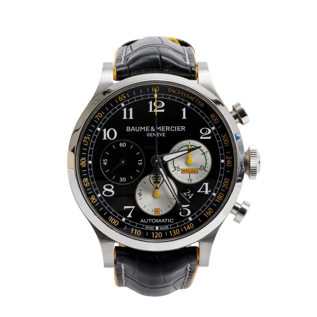 Stainless Steel Capeland Shelby Cobra 44 MM Chronograph Automatic Watch w/ Box &amp; Papers Coeur Cult Core