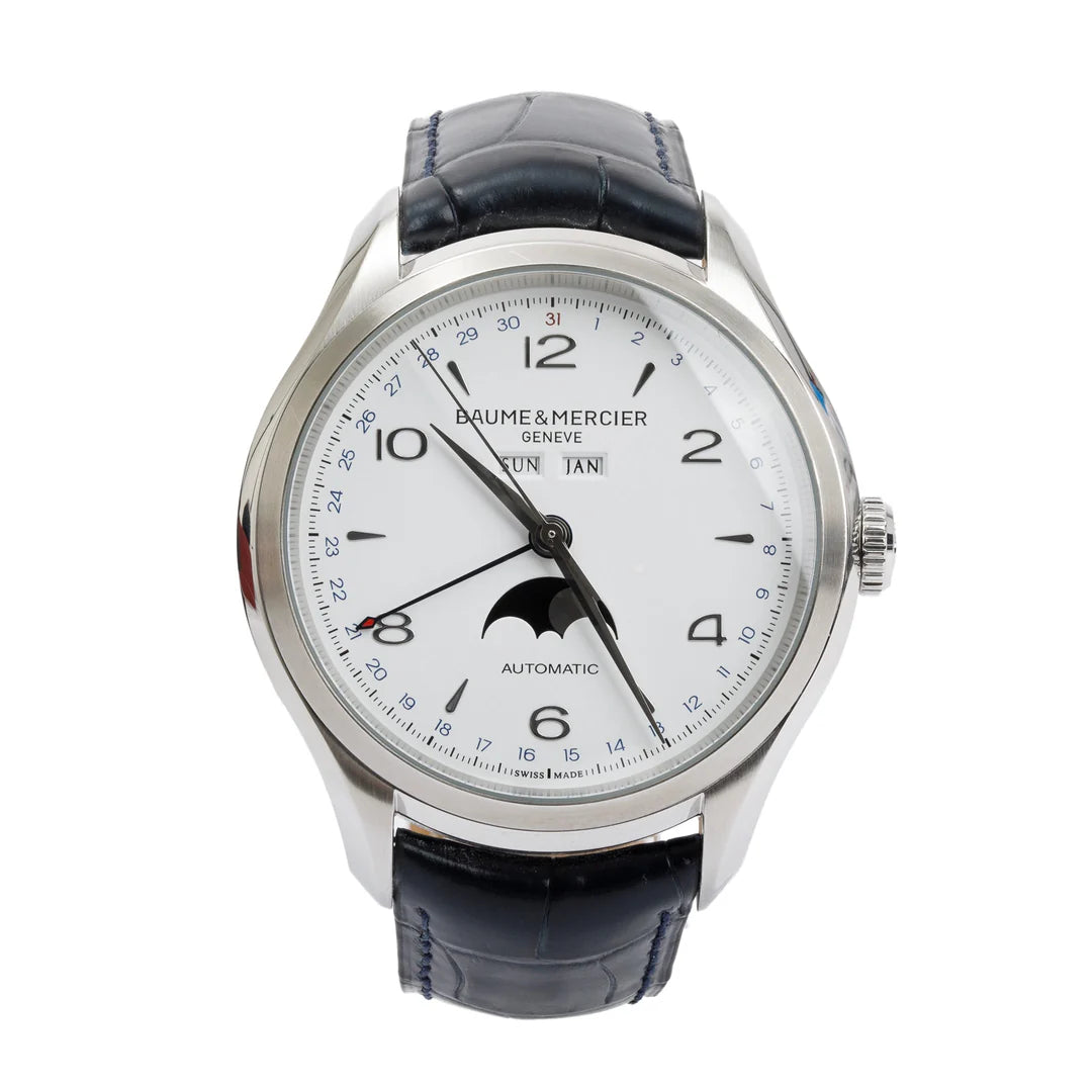 Stainless Steel Clifton 43 MM Moonphase Automatic Watch w/ Box &amp; Papers