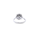 Blue Sapphire and Diamond Cocktail Ring