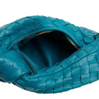 Turquoise Intrecciato Leather Mini Jodie Bag