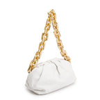 White Nappa Leather The Chain Pouch
