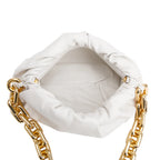 White Nappa Leather The Chain Pouch