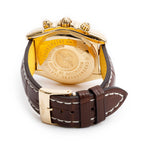 18k Yellow Gold Chronomat Evolution 44 MM Automatic Chronograph Watch White Dial K13356