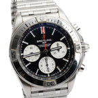 Stainless Steel Chronomat B01 42 MM Automatic Chronograph Watch Black Dial AB0134 w/ Box &amp; Papers