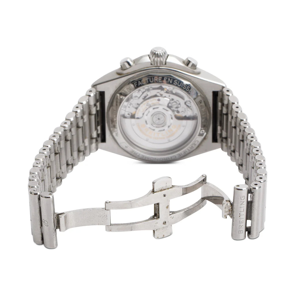 Stainless Steel Chronomat B01 42 MM Automatic Chronograph Watch Black Dial AB0134 w/ Box &amp; Papers
