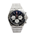 Stainless Steel Chronomat B01 42 MM Automatic Chronograph Watch Black Dial AB0134 w/ Box &amp; Papers