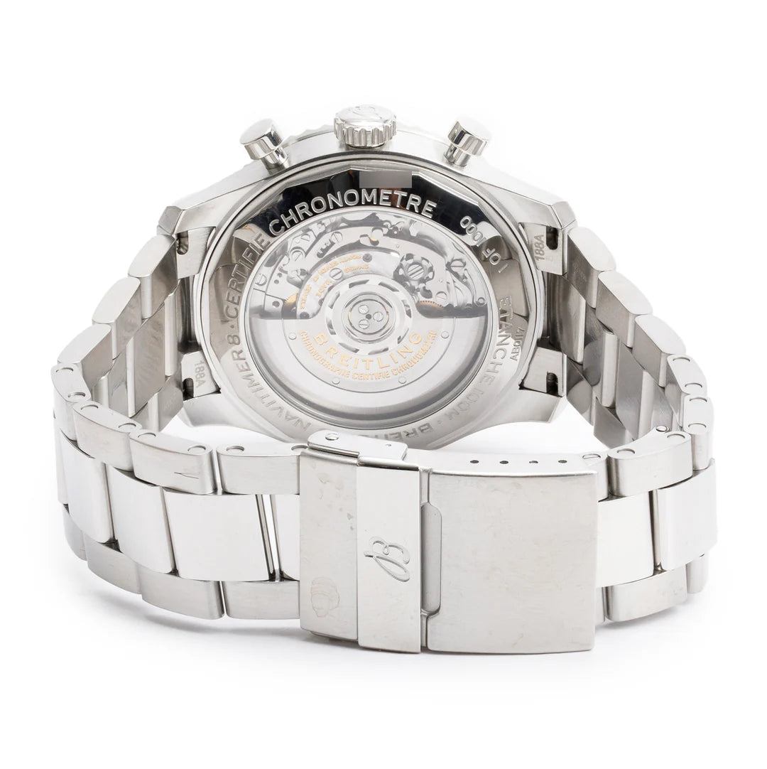 Stainless Steel Navitimer Aviator 8 B01 43 MM Automatic Chronograph Watch AB0117 w/ Box &amp; Papers
