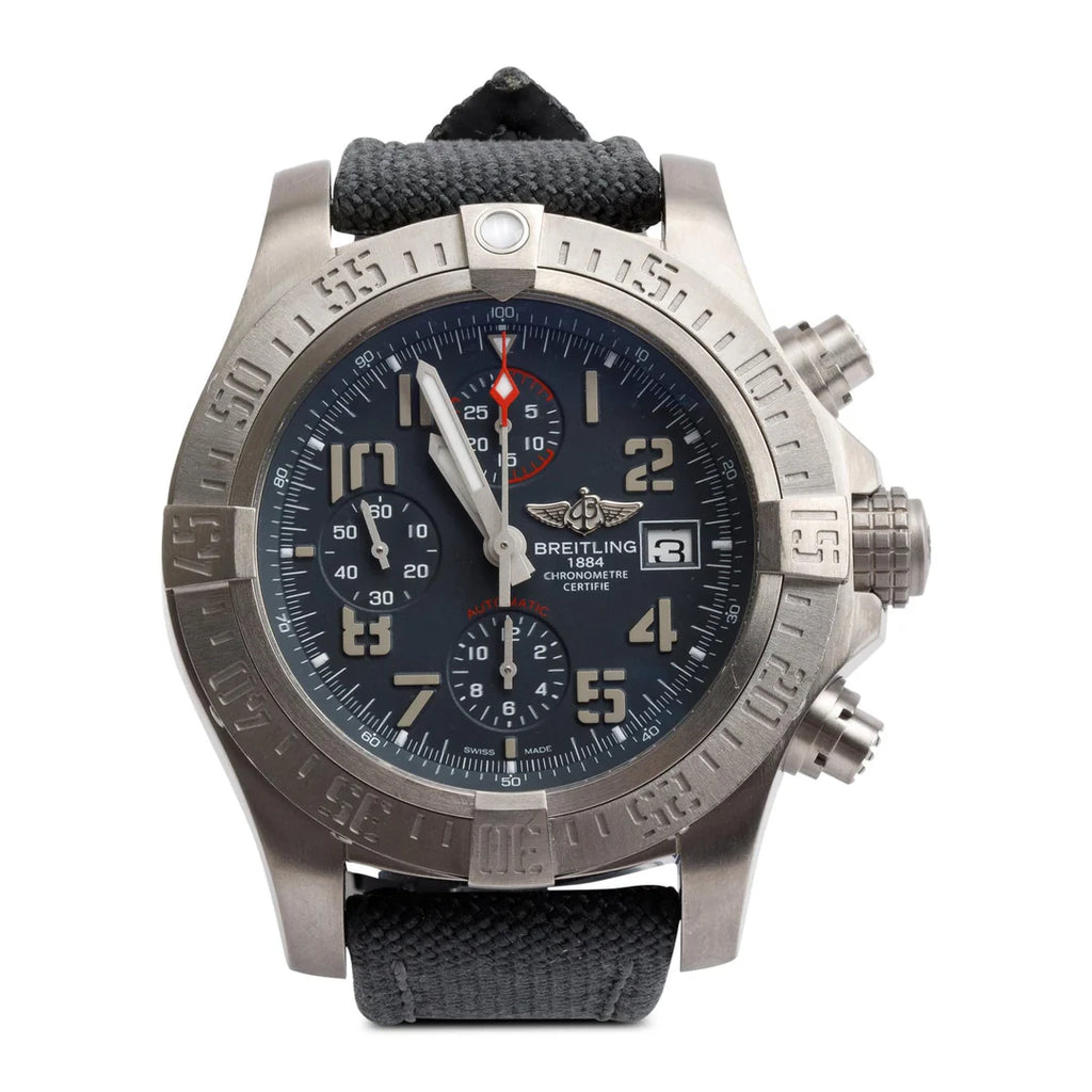 Titanium Avenger Bandit 45 MM Chronograph Automatic Watch E13383 w/ Case