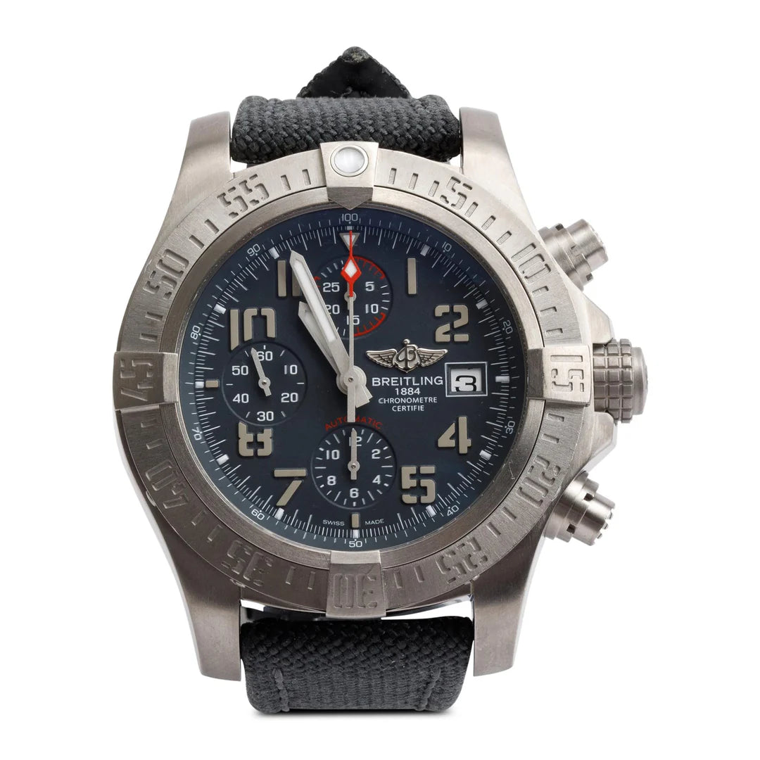 Titanium Avenger Bandit 45 MM Chronograph Automatic Watch E13383 w/ Case