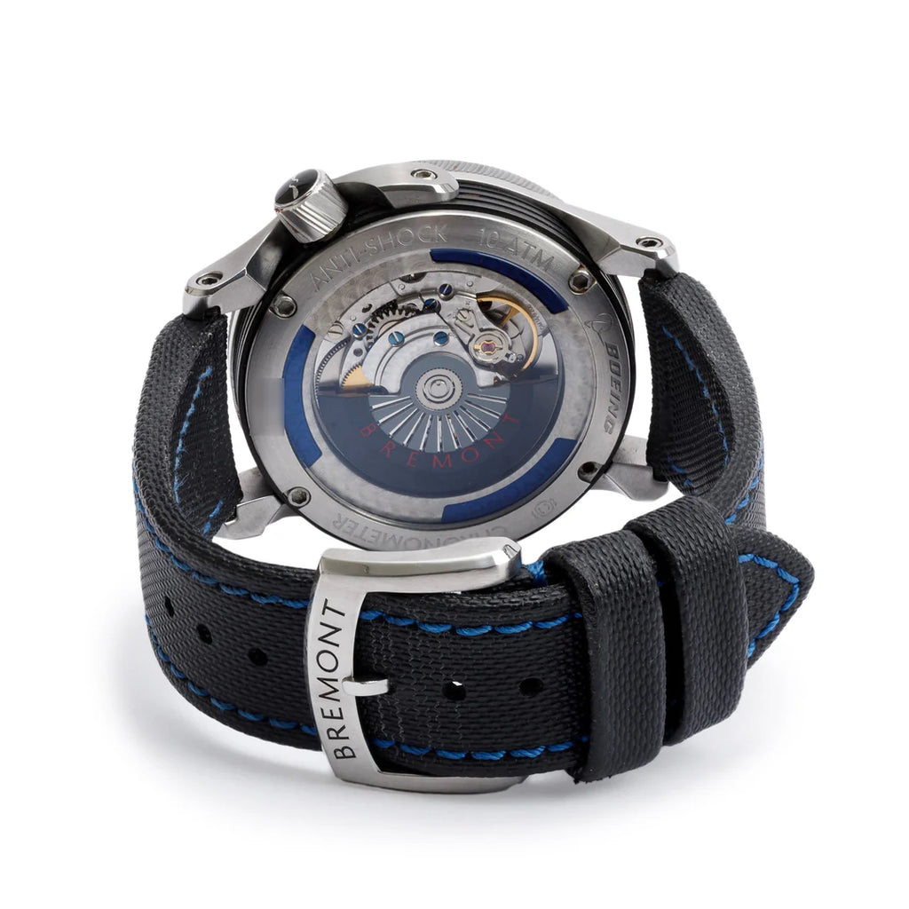 Stainless Steel Boeing Model I 43 MM Automatic Watch w/ Box &amp; Papers