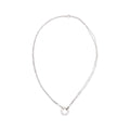 18k White Gold 2 Diamond Love Pendant Necklace w/ Box